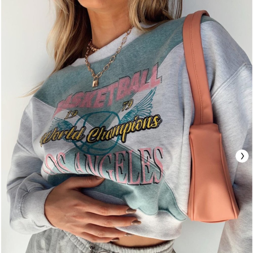 BIG LEAGUES CROPPED CREWNECK SWEATSHIRT